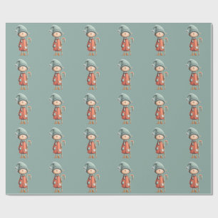 Verzauberter Elf Weihnachten am Nordpol Geschenkpapier