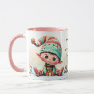 Verzauberter Elf Weihnachten am Nordpol Tasse