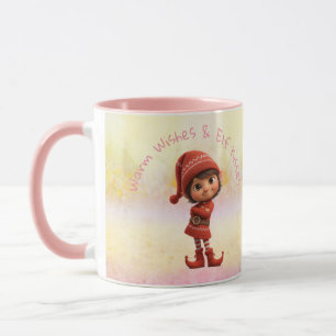 Verzauberter Elf Weihnachten am Nordpol Tasse