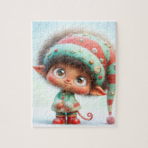 Verzauberter Elf Weihnachtszauber am Nordpol Puzzle
