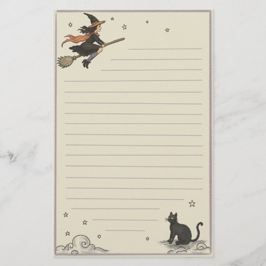 Verzauberter Flug Liniiert Briefpapier (Vorderseite)