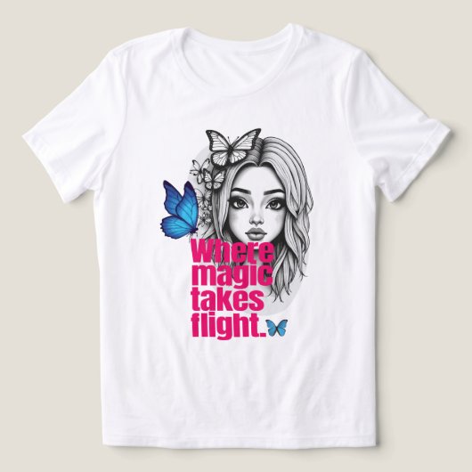 Verzauberter Flug Tri-Blend Shirt (Design Vorderseite)