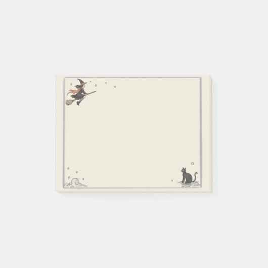Verzauberter Flug Unliniert 4" x 3" Post-it Klebezettel (Vorderseite)