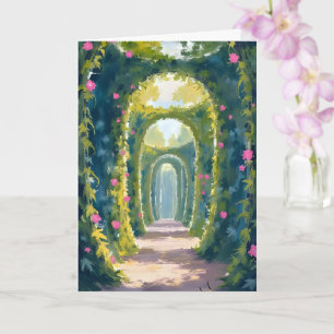Verzauberter Garten Blumengewölbe Malerei Karte