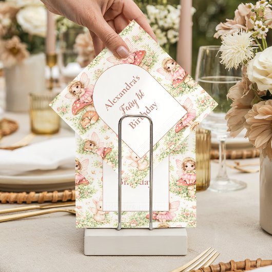 Verzauberter Garten Fee Geburtstag Serviette