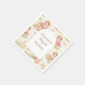 Verzauberter Garten Fee Geburtstag Serviette (Ecke)