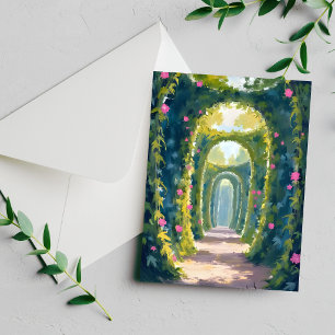 Verzauberter Garten Florale Torbogen-Malerei Kar