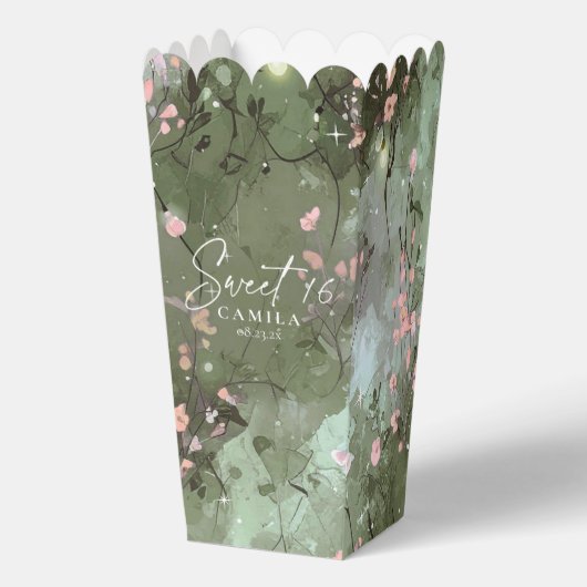 Verzauberter Garten Sweet 16 Muster Pink ID1163 Geschenkschachtel (Vorderseite)