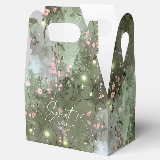 Verzauberter Garten Sweet 16 Muster Pink ID1163 Geschenkschachtel (Geöffnet)