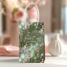 Verzauberter Garten Sweet 16 Muster Pink ID1163 Kleine Geschenktüte
