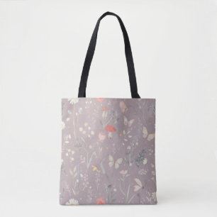 Verzauberter Garten Wildblumen Schmetterling Botan Tasche