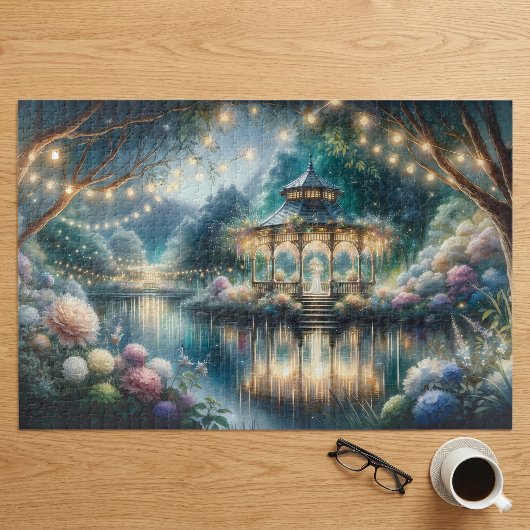 Verzauberter Gartenpavillon - Twilight Reflection Puzzle