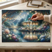 Verzauberter Gartenpavillon - Twilight Reflection Puzzle