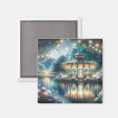 Verzauberter Gartenpavillon - Twilight-Reflexion Magnet (Vorderseite/Rückseite)