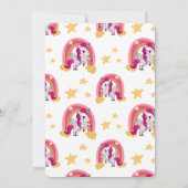 Verzauberter Geburtstag Einladung (Rückseite)