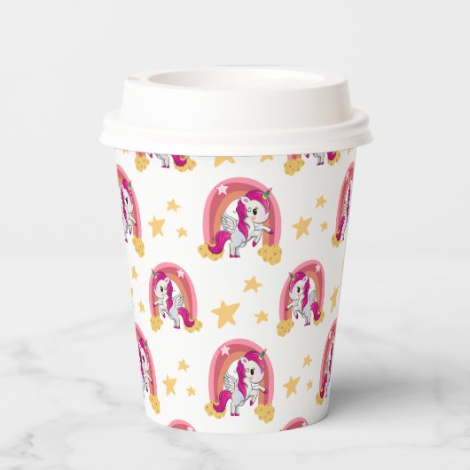 Verzauberter Geburtstag Pappbecher (Rückseite)