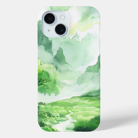 Verzauberter grüner Tal-Handyhülle Case-Mate iPhone Hülle (Rückseite)