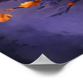 Verzauberter Halloween-Kranz Poster (Ecke)