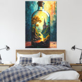 Verzauberter Haven Leinwanddruck (Insitu (Schlafzimmer))