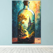 Verzauberter Haven Leinwanddruck (Insitu (Holzboden))