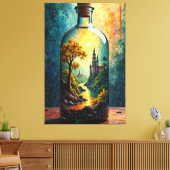 Verzauberter Haven Leinwanddruck (Insitu (Wohnzimmer))