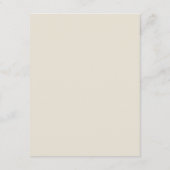 Verzauberter Herbst rustikale botanische Details Begleitkarte (Rückseite)