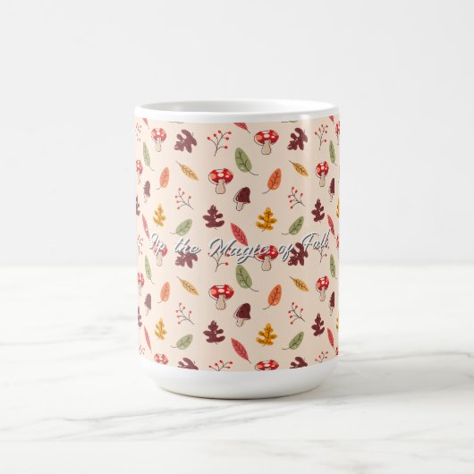 Verzauberter Herbstwald Kaffeetasse (Mittel)