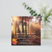 Verzauberter Herbstwald - Postkarten oder Hochzeit (Stehend Vorderseite)