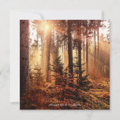 Verzauberter Herbstwald - Postkarten oder Hochzeit (Rückseite)