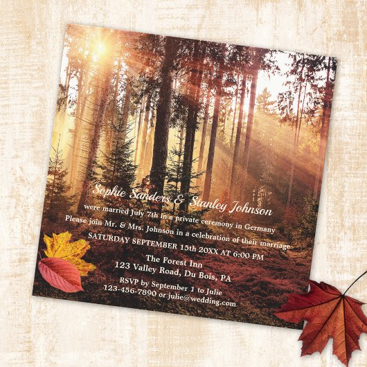 Verzauberter Herbstwald - Postkarten oder Hochzeit