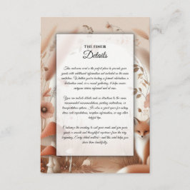 Verzauberter Herbstwaldbestand Begleitkarte