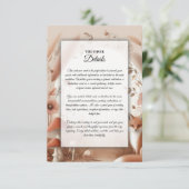 Verzauberter Herbstwaldbestand Begleitkarte (Stehend Vorderseite)