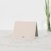 Verzauberter Herbstwaldbestand Dankeskarte (Rückseite)