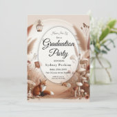 Verzauberter Herbstwaldbestand Einladung (Stehend Vorderseite)