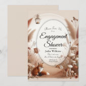 Verzauberter Herbstwaldbestand Einladung (Vorne/Hinten)