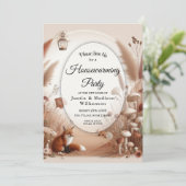 Verzauberter Herbstwaldbestand Einladung (Stehend Vorderseite)