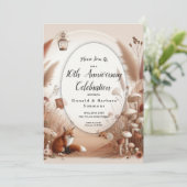 Verzauberter Herbstwaldbestand Einladung (Stehend Vorderseite)