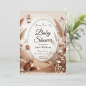 Verzauberter Herbstwaldbestand Einladung (Stehend Vorderseite)