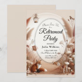 Verzauberter Herbstwaldbestand Einladung (Vorne/Hinten)