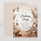 Verzauberter Herbstwaldbestand Einladung (Vorne/Hinten)