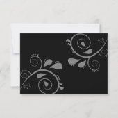 Verzauberter Herbstwaldbestand RSVP Karte (Rückseite)