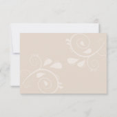 Verzauberter Herbstwaldbestand RSVP Karte (Rückseite)