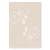 Verzauberter Herbstwaldbestand Tischnummer (Rückseite)