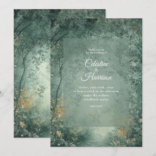 Verzauberter Hexenwald-Hochzeit Einladung