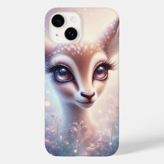 Verzauberter Himmelsjunghirsch Kunst Funkelnde Gal Case-Mate iPhone Hülle (Rückseite)