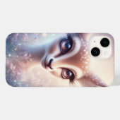 Verzauberter Himmelsjunghirsch Kunst Funkelnde Gal Case-Mate iPhone Hülle (Rückseite (Horizontal))