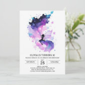 Verzauberter individueller Geburtstag Einladung (Stehend Vorderseite)