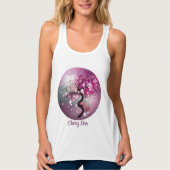 Verzauberter Kirschtanz Tank Top (Vorderseite)