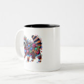 Verzauberter Leuchtturm Zweifarbige Tasse (Vorderseite Links)