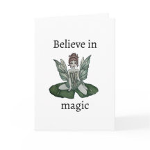 "Verzauberter Lily Pond" geklappte Grußkarte